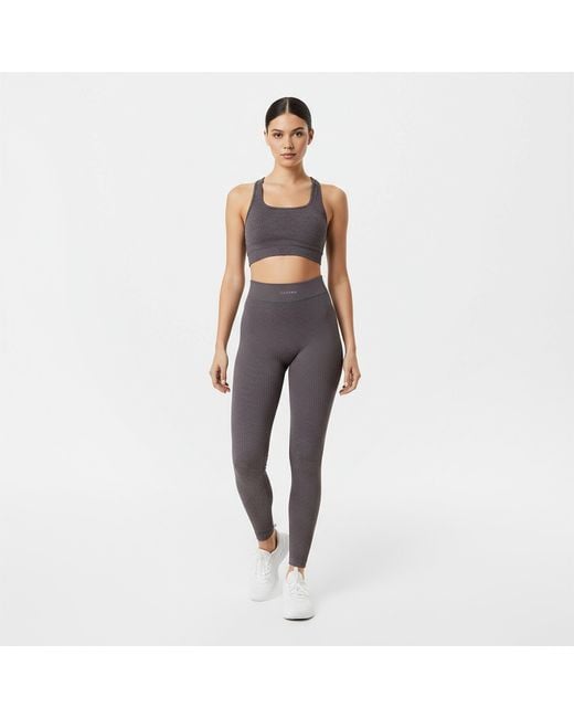 Usa Pro Gray Usapro Ribbed Leggings