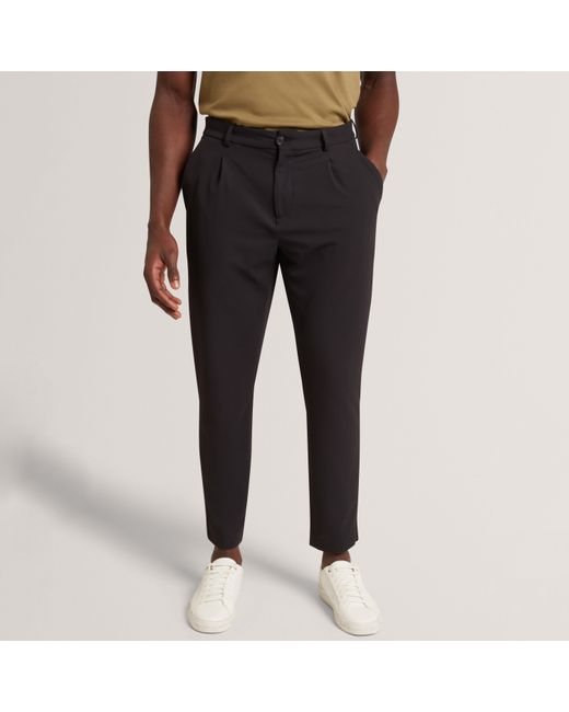 Ted Baker Black Textured Trouser for men