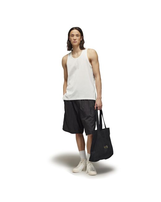 Y-3 Black Nylon Woven Tracksuit Shorts for men