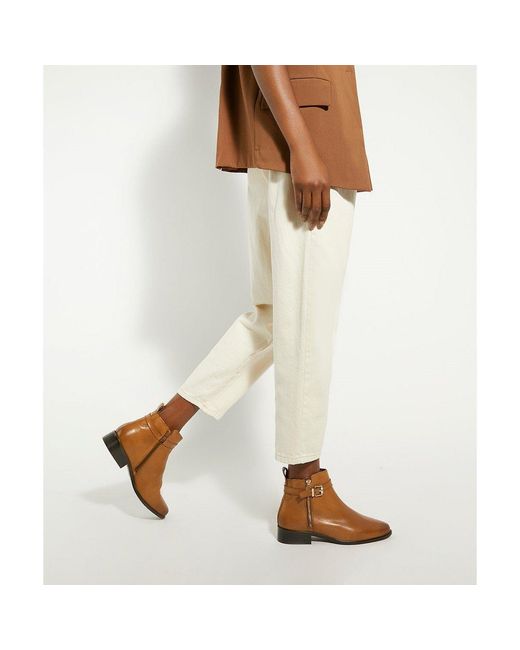 Dune Brown Pepi Ankle Boots