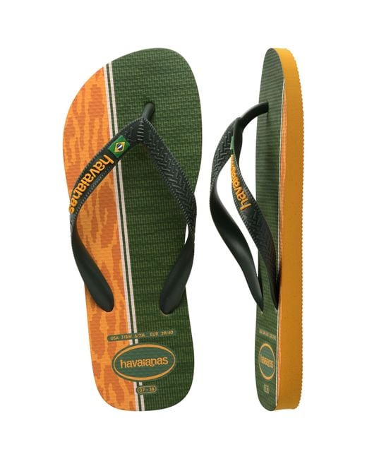 Havaianas Green Flip Flops for men