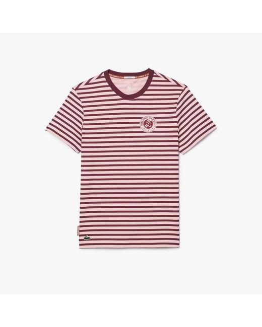 Lacoste Red Ultra Dry Sport Roland-Garros Edition T-Shirt for men