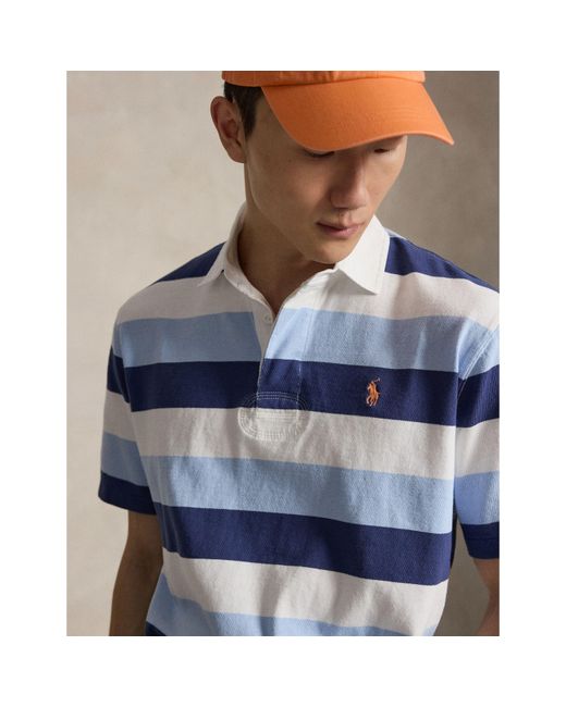 Polo Ralph Lauren Blue Rugby Polo Shirt for men