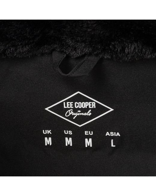 Lee Cooper Black Quilted Padded Puffer Jacket for men