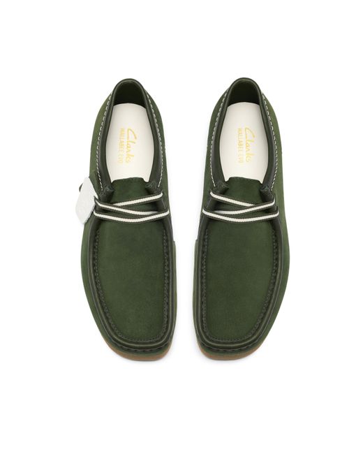 Clarks Green Wallabee Moc Toe Formal Shoes for men
