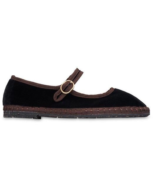 Flabelus Black Velvet Mary Jane