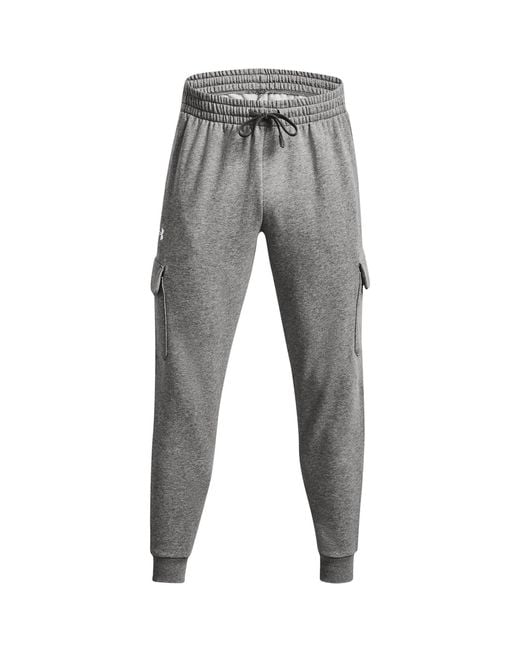 Under Armour Gray Ua Rival Fleece Joggers for men
