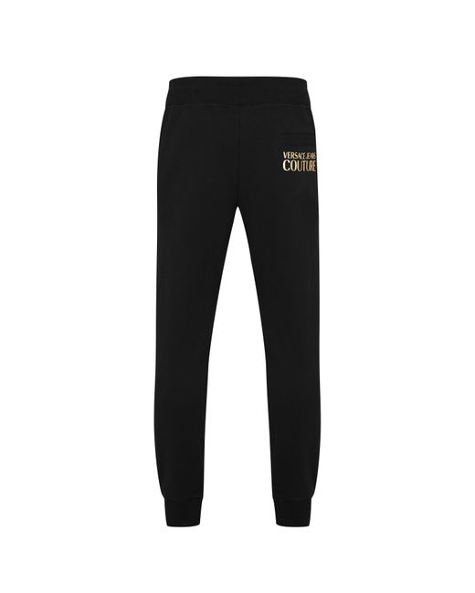 Versace Jeans Couture Black Side Logo Jogging Bottoms for men