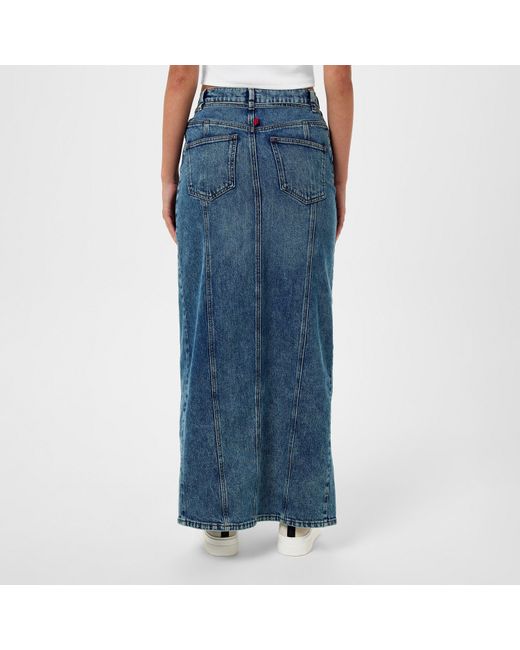 HUGO Blue Getini Denim Skirt