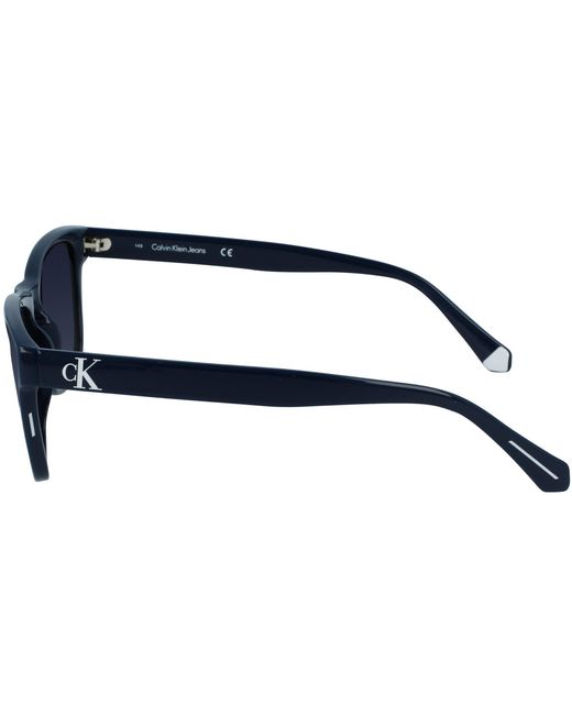 Calvin Klein Blue Modified Rectangle Sunglasses for men