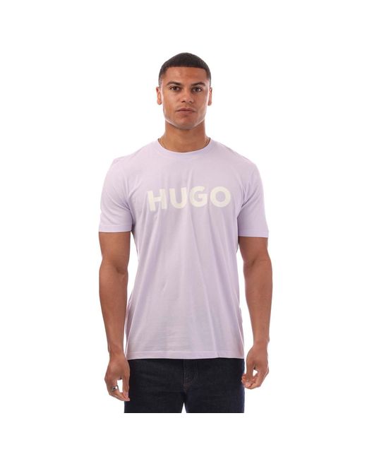 HUGO Purple Dulivio 10229761 01 T-Shirt for men