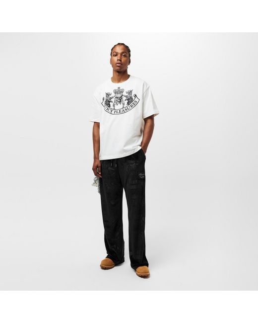 Pleasures Black X Juicy Couture Crest Velour Track Pants for men