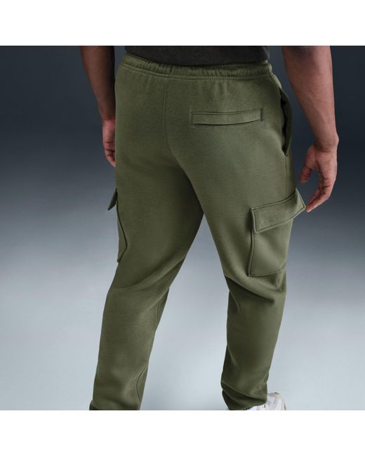Nike Green Sportswear Club Fleece Cargo Pants for men