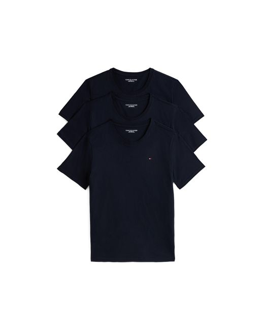 Tommy Hilfiger Blue 3 Pack Short Sleeve T-Shirts for men