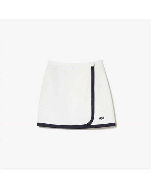Lacoste Goop Tennis Skirt in White | Lyst UK