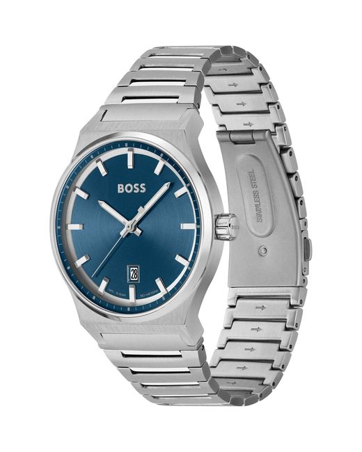 Boss Metallic Gents Candor Stainless Steel Bracelet Watch for men