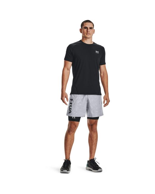 Under Armour Blue Heatgear Armour Long Short for men