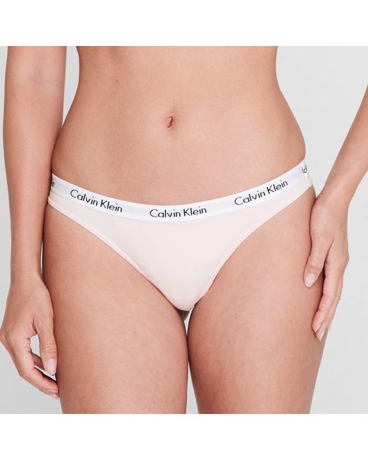 Calvin Klein White Carousel Thong