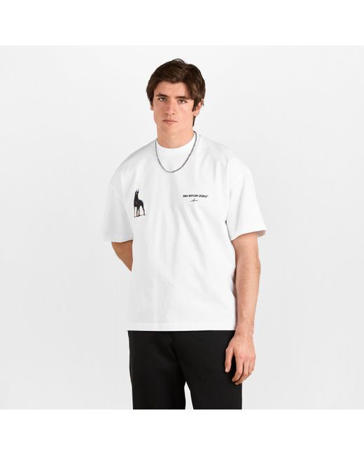 MKI Miyuki-Zoku White Rubi Dobie Oversized Fit Oversized T-Shirt for men