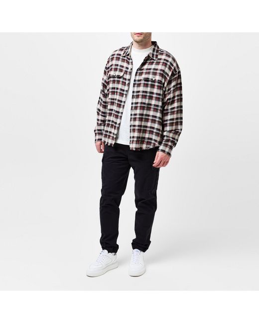 Barbour Black Outline Cargo Trousers for men