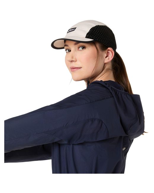 Asics Blue Road Packable Running Jacket