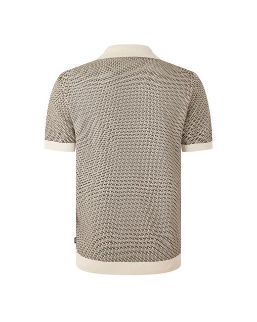 Boss Natural Patterned Short Sleeve Shirt for men