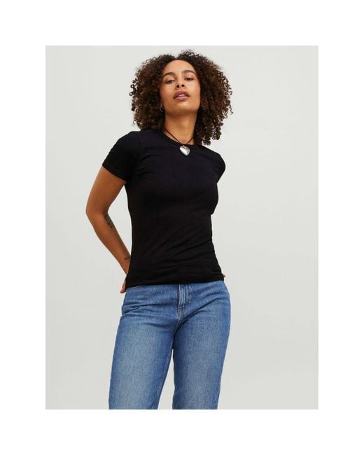 JJXX Black Gigi Crew T-Shirt Ladies