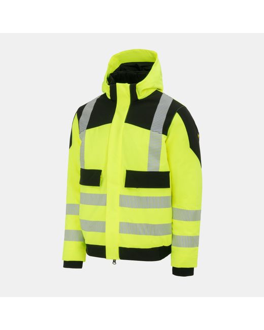 Dunlop Yellow Hi Vis Pro Jacket for men