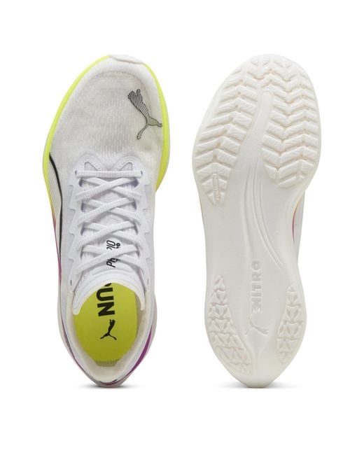 PUMA White Propio Nitro Everyday Neutral Road Running Shoes