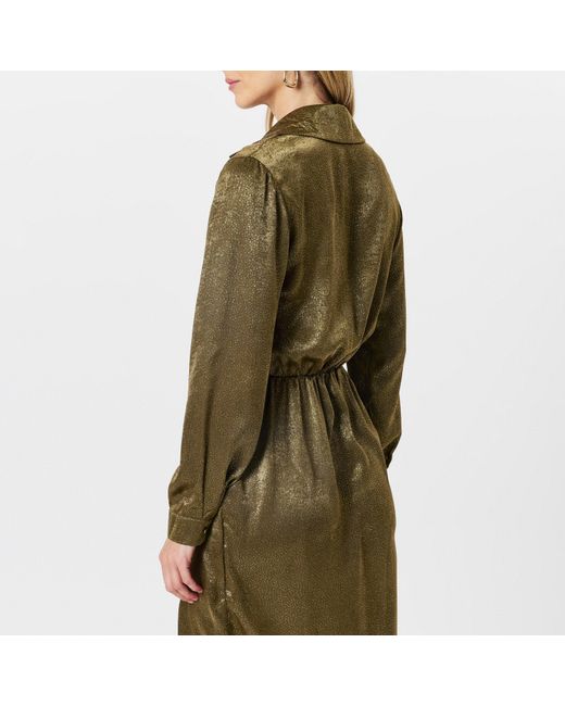 AX Paris Green And Wrap Shirt Midi Dress