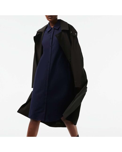 Lacoste Blue Adjustable Cotton Piqué Polo Dress