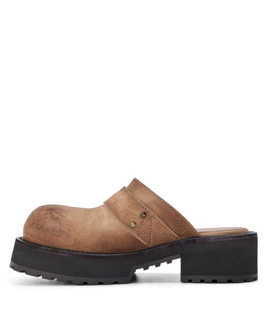 Balenciaga Brown Flip Flops