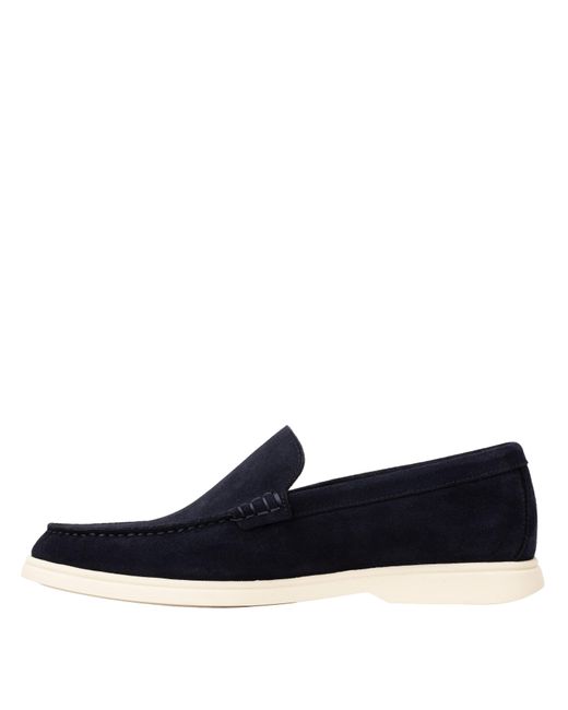 Boss Blue Loafers With Iconic Logo Detail (Sienne) for men