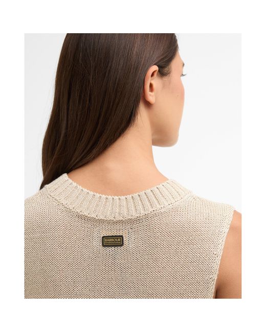 Barbour Natural Knitted Sweater Vest