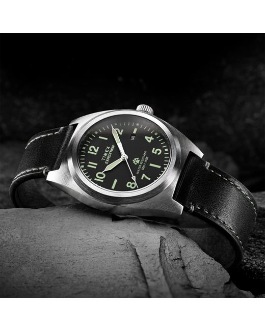 Timex Metallic Capstone Quartz Analogue Watch for men