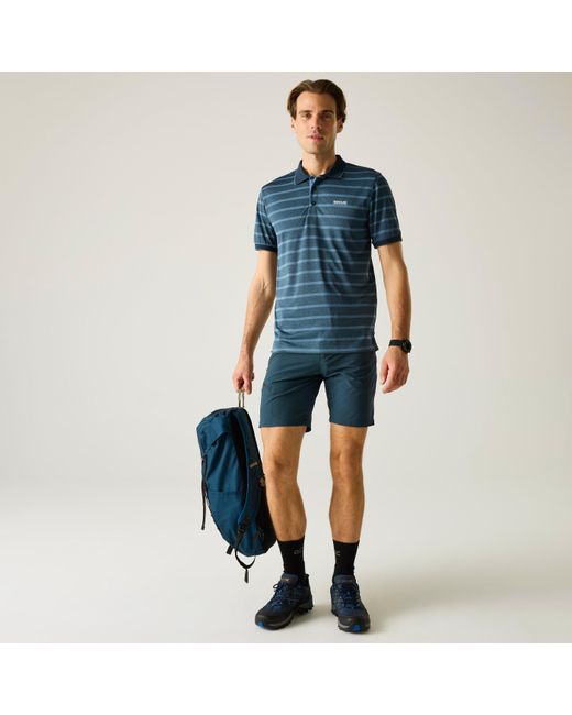 Regatta Blue Kildra Sweat-Wicking Polo Shirt for men