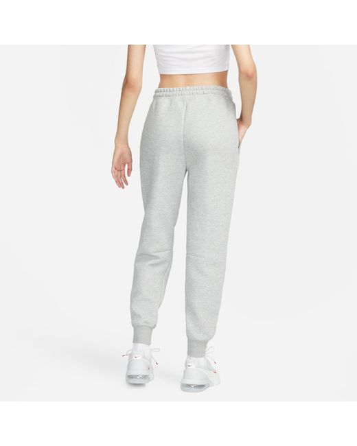 Nike Gray Sportswear Tech Fleece Mid-Rise Jogger Pants