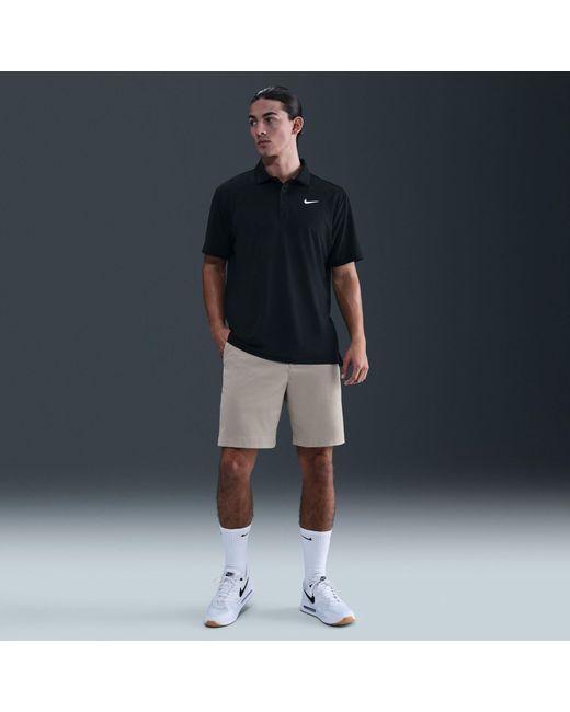 Nike Black Df Tour Solid Polo for men
