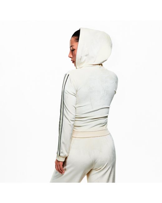 Nike White Velour Track Top