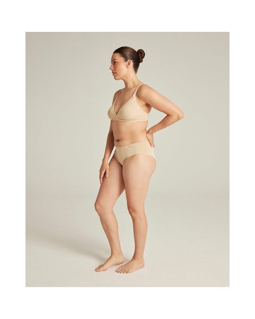 Nudea Natural The Mid Rise Brief Second Skin Stretch