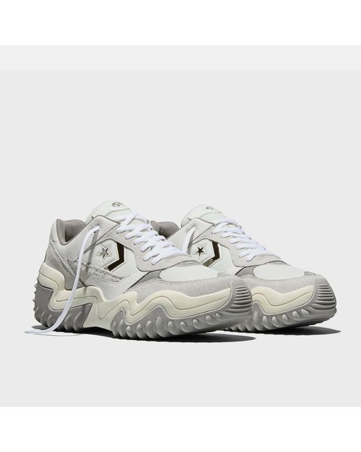 Converse Gray Wave Motion Platform Trainers
