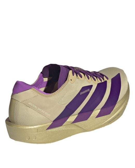 Adidas Blue Adizero Takumi Sen Fast Running Shoes for men