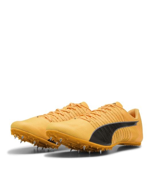 PUMA Yellow Evospeed Future 6 Track Running Spikes for men