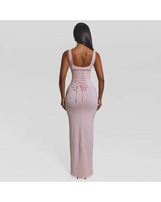 Mars the Label Pink Sandra Scoop Maxi Dress