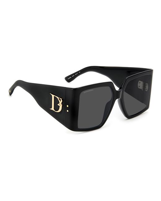 DSquared² Black Round Sunglasses