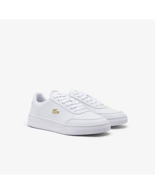 Lacoste White Pro Court Trainers