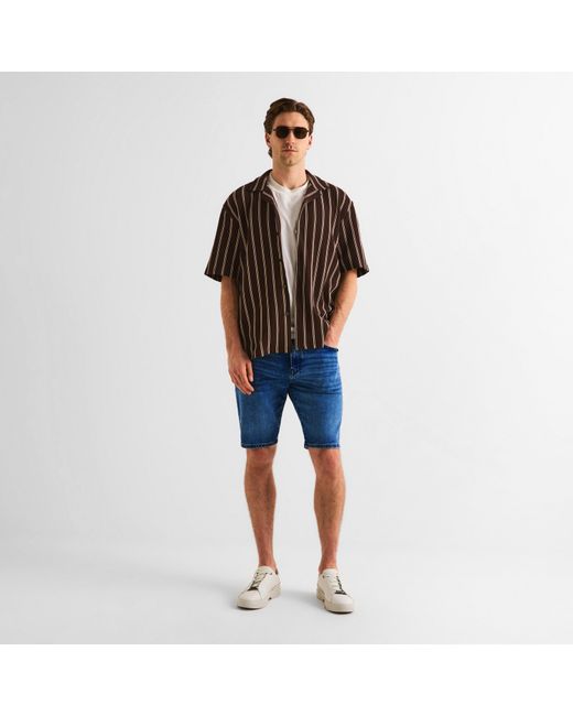 Boss Blue Denim Shorts for men