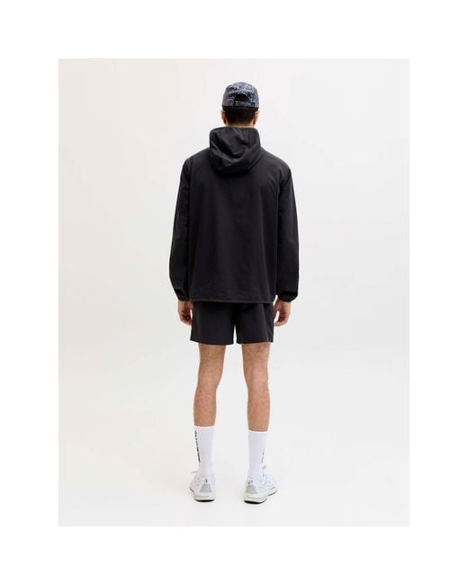 Jack & Jones Black Windbreaker And Shorts Set for men
