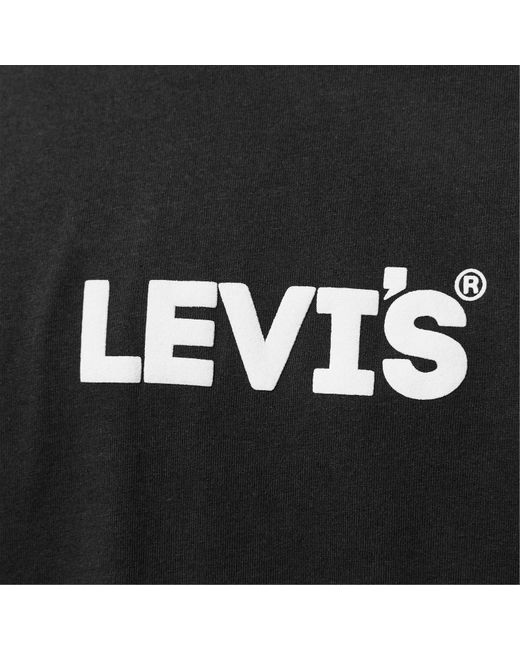 Levi's Black Varsity Circle T Shirt for men