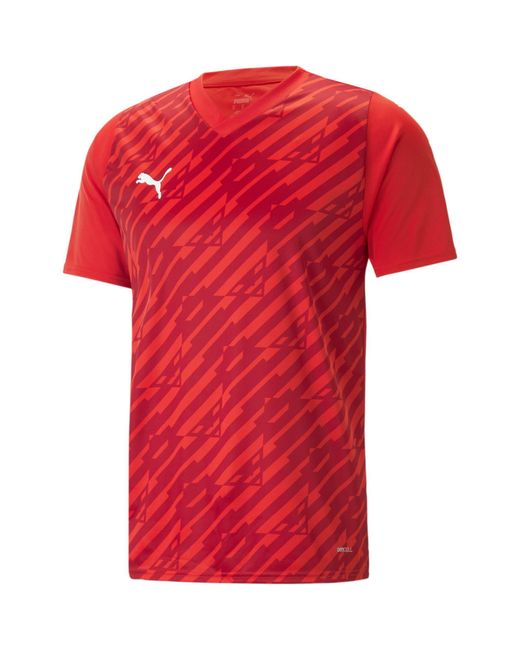 PUMA Red Short-Sleeve Performance T-Shirt for men